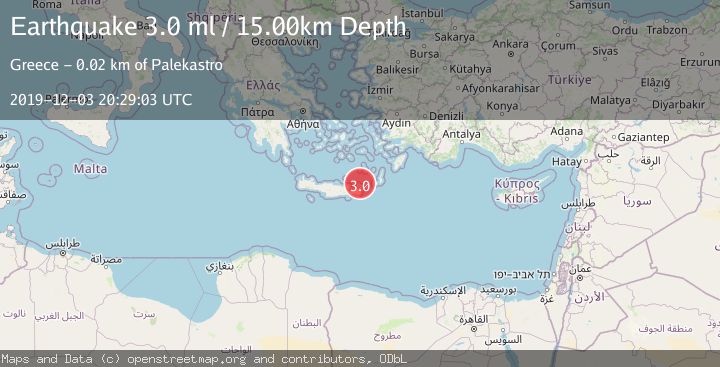 Map of CRETE, GREECE