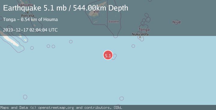 Map of SOUTH OF FIJI ISLANDS