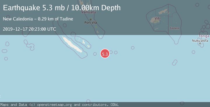 Map of SOUTHEAST OF LOYALTY ISLANDS