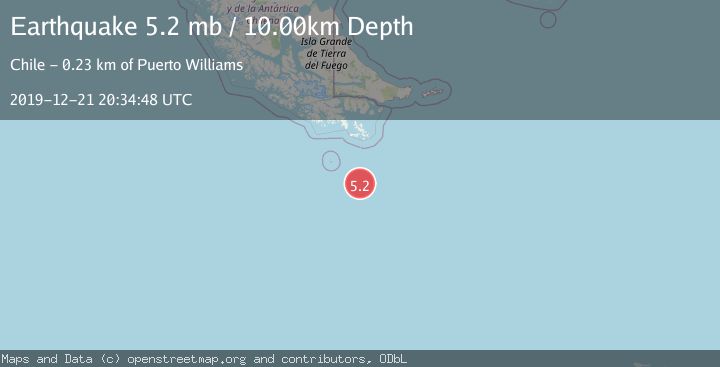 Map of DRAKE PASSAGE