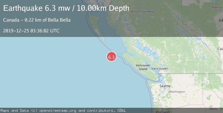 Map of VANCOUVER ISLAND, CANADA REGION