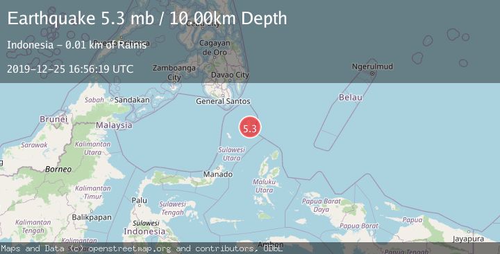 Map of KEPULAUAN TALAUD, INDONESIA