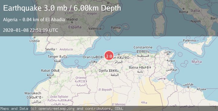 Map of NORTHERN ALGERIA