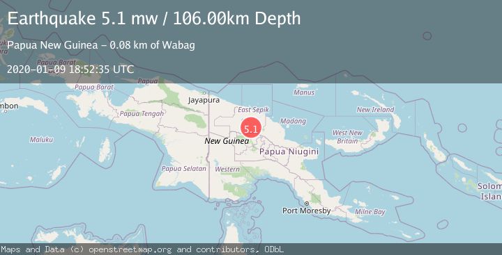 Map of NEW GUINEA, PAPUA NEW GUINEA