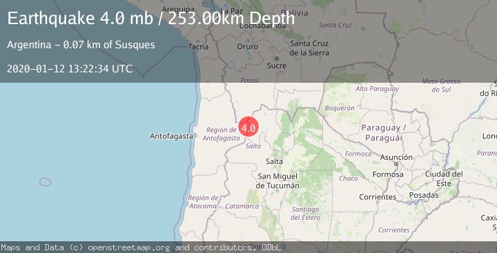Map of JUJUY, ARGENTINA