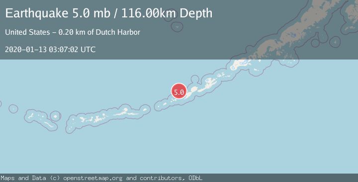 Map of FOX ISLANDS, ALEUTIAN ISLANDS