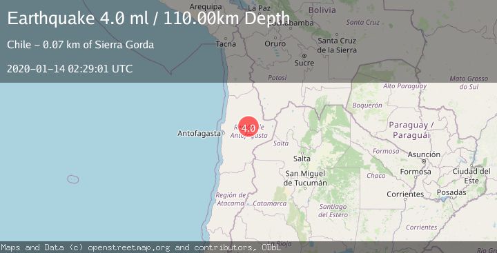 Map of ANTOFAGASTA, CHILE