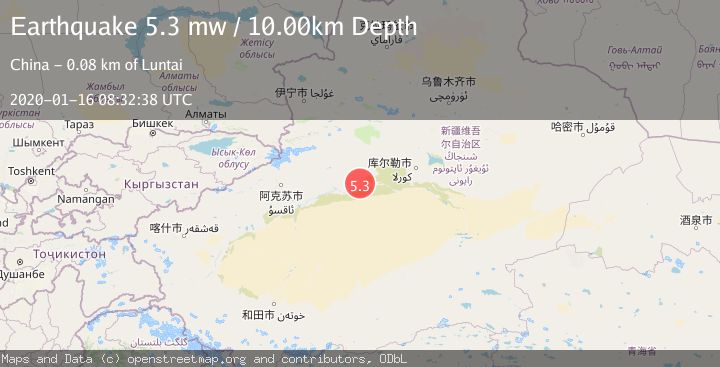 Map of SOUTHERN XINJIANG, CHINA