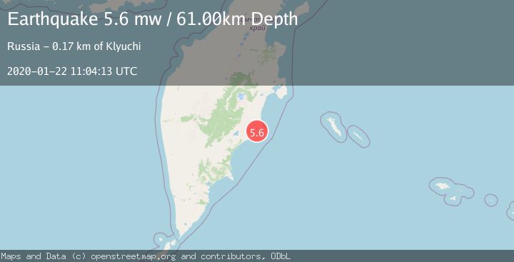 Map of NEAR EAST COAST OF KAMCHATKA