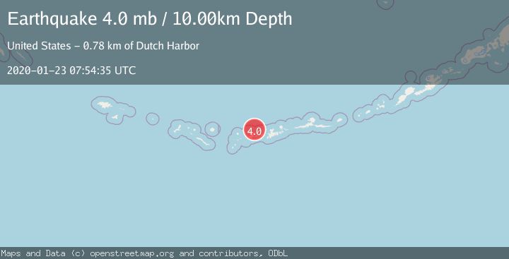 Map of ANDREANOF ISLANDS, ALEUTIAN IS.