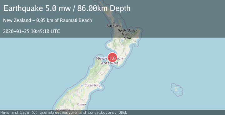 Map of COOK STRAIT, NEW ZEALAND