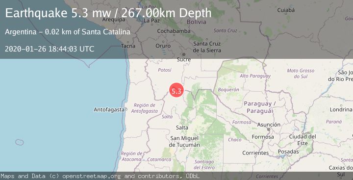 Map of JUJUY, ARGENTINA