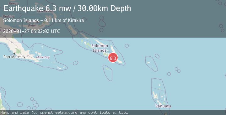 Map of SOLOMON ISLANDS