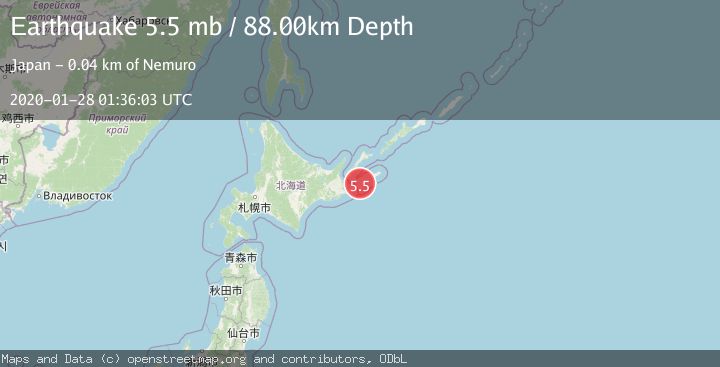 Map of KURIL ISLANDS