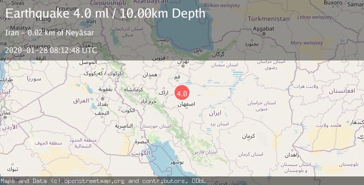 Map of CENTRAL IRAN