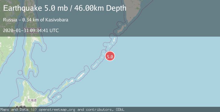 Map of KURIL ISLANDS