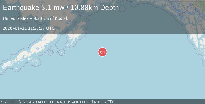 Map of GULF OF ALASKA