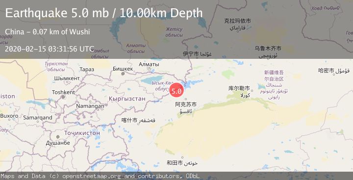 Map of SOUTHERN XINJIANG, CHINA