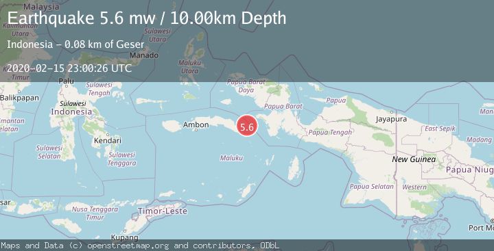 Map of CERAM SEA, INDONESIA