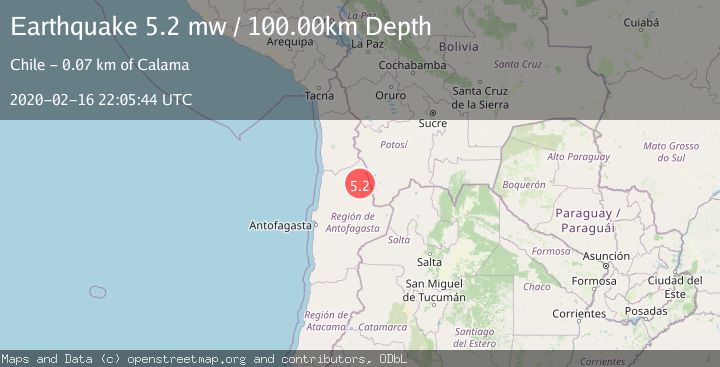 Map of ANTOFAGASTA, CHILE