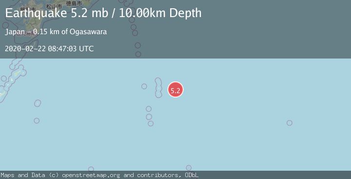 Map of BONIN ISLANDS, JAPAN REGION