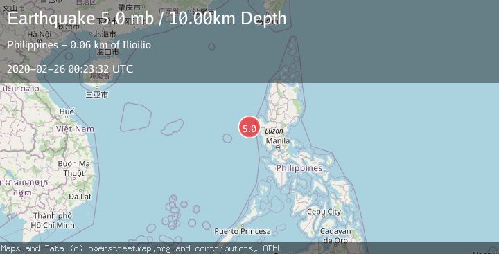 Map of LUZON, PHILIPPINES