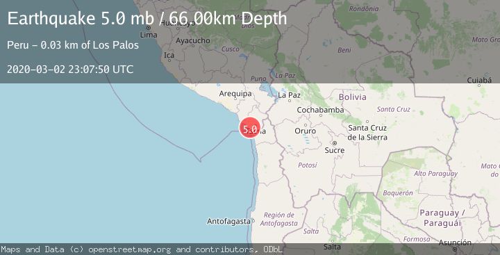 Map of OFFSHORE TARAPACA, CHILE