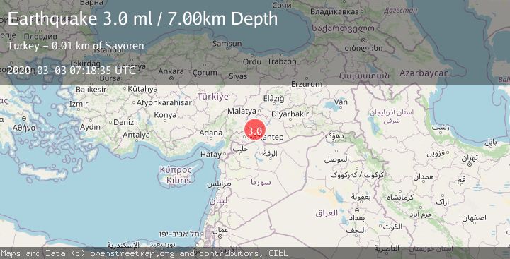 Map of EASTERN TURKEY