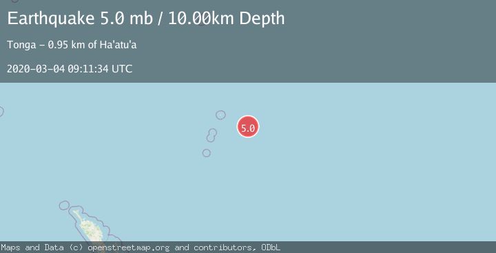 Map of KERMADEC ISLANDS REGION