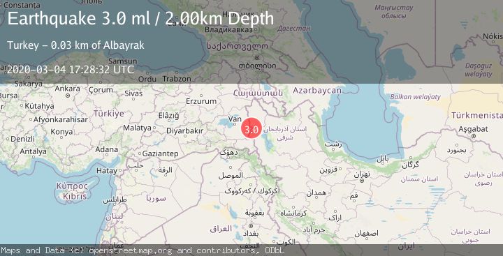 Map of TURKEY-IRAN BORDER REGION