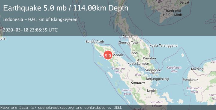 Map of NORTHERN SUMATRA, INDONESIA