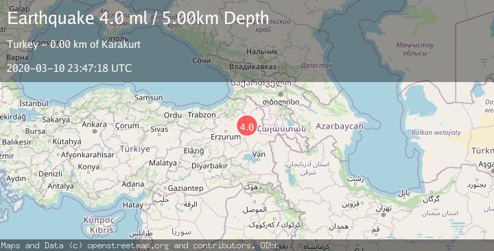 Map of EASTERN TURKEY
