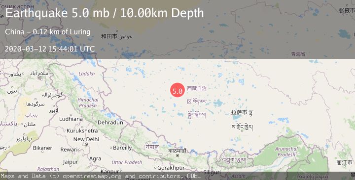 Map of WESTERN XIZANG