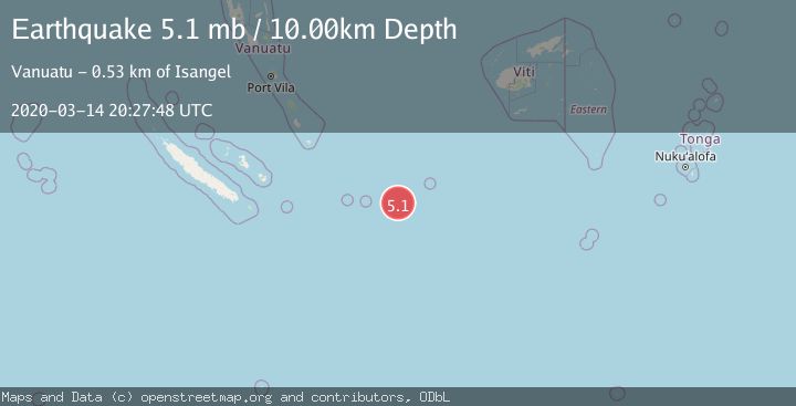 Map of SOUTHEAST OF LOYALTY ISLANDS