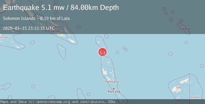 Map of SANTA CRUZ ISLANDS