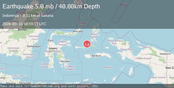 Map of KEPULAUAN SULA, INDONESIA