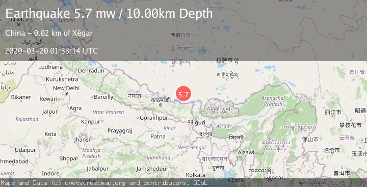 Map of WESTERN XIZANG