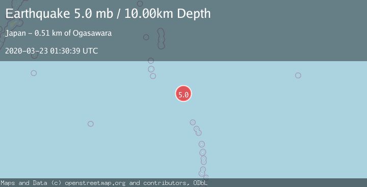 Map of VOLCANO ISLANDS, JAPAN REGION