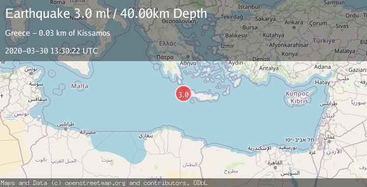 Map of CRETE, GREECE
