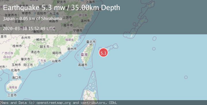 Map of SOUTHWESTERN RYUKYU ISL., JAPAN