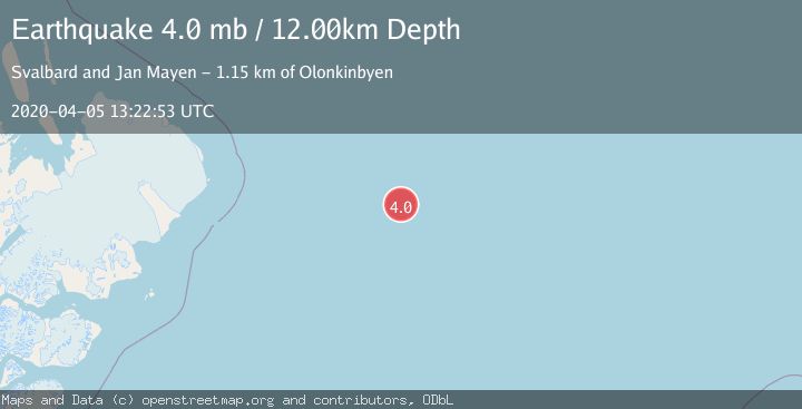 Map of NORTH OF SVALBARD