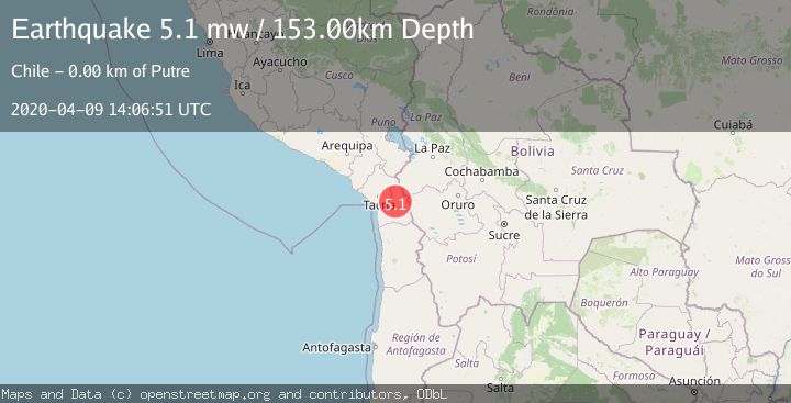 Map of TARAPACA, CHILE