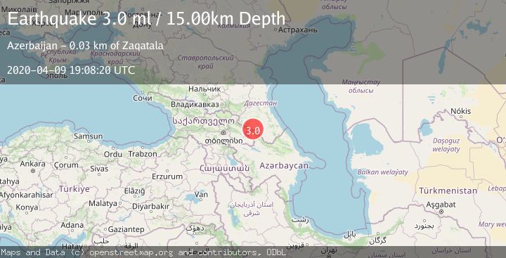 Map of CAUCASUS REGION, RUSSIA