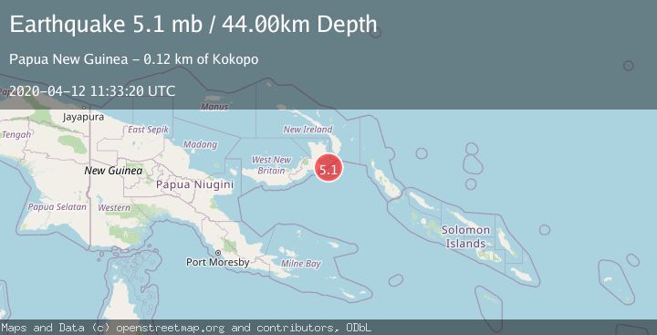 Map of NEW BRITAIN REGION, P.N.G.