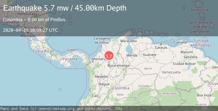 Map of NORTHERN COLOMBIA