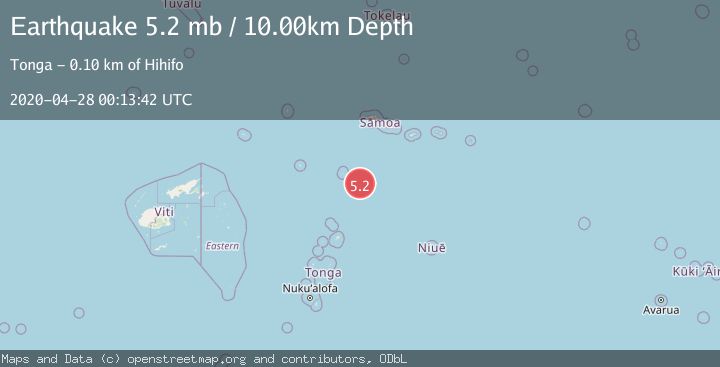 Map of SAMOA ISLANDS REGION