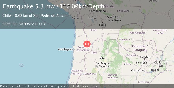 Map of ANTOFAGASTA, CHILE