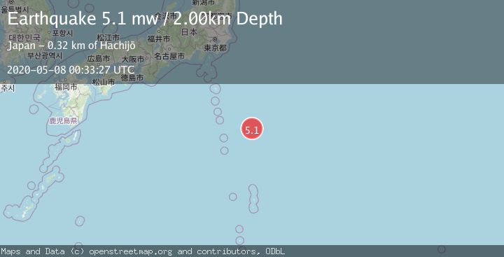 Map of IZU ISLANDS, JAPAN REGION