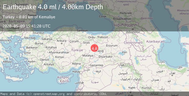 Map of EASTERN TURKEY