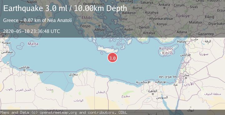 Map of CRETE, GREECE